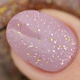 ILNP Love Triangle - Metallic Silver, Gold, and Rose Flakie Topper Nail Polish, Chip Resistant, 7-Free, Non-Toxic, Vegan, Cruelty Free, 12ml