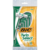 BIC Twin Select Men's Disposable Razor, 10 Count (Pack of 3)