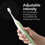 Brightline Rechargeable Sonic Electric Toothbrush ADA Accepted With Adjustable Intensity BuiltIn Timer 86700, Mint Green, 1 Count