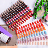 744 Pcs Short Square Press on Nails Square Full Cover Fake Nail Medium Press on Nails Solid Color Acrylic Fake Fingernail Tip Kit with 120 Piece Nail Adhesive Tabs for Girls Women Nail Art Decoration…