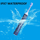 Sonic Electric Toothbrush Adult, NAWCUP Whitening Sonic Toothbrush, IPX7 Smart Electric Toothbrush with 4 Modes, Two-MinuteTimer and USB Wireless Rechargeable Including 2 Replaceable Brush Heads