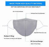 3 Pack Adult Anti-Dust Mouth Face Bandanas Madks Reusable Washable Summer Breathable Face_Cover,Gry