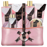 Bath & Body Spa Gift Basket for Women, Best Gift Idea for Christmas, Mother’s Day & Birthday, Black Vanilla Set Includes Bubble Bath, Shower Gel, Shampoo, Body Scrub, Message Oil, Bath Salt, Bath Bomb