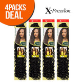Outre Synthetic Hair Crochet Braids X-Pression Braid Bahamas Curl 24" (4-Pack, 27)