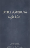 DOLCE&GABBANA Light Blue Pour Homme Eau de Toilette Spray, 6.7 oz.