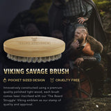 The Beard Struggle Starter Kit | Beard Growth Kit - Nourishing Beard Balm, Oil, Wash & Brush for All Hair Types - Repairs Damaged Hair - Helps Moisturize Dry Skin - (Silver - Viking Storm)