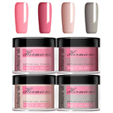 Nail Dip Powder Set - 1.05oz x 4 Colors - Large Capacity Dipping Powder Gift Box for French Manicure Nail Art