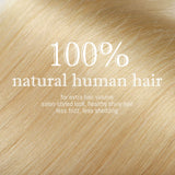 S-noilite Clip in Hair Extensions Real Human Hair Blonde 8pcs 18 Clips 90g Full Head Clip on Human Hair Extension Soft Straight For Women (14 16 18Inch, 613 Bleach Blonde)