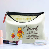 WIEZO-USA A Friend is One of The Nicest Things, The Best Friendship Gift to Friends,Winnie The Pooh Gift, Makeup Bag Gift