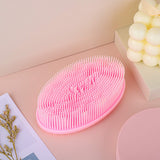 RUODON 4 Pieces Body Silicone Scrubber Brush Silicone Bath Brush Silicone Body Wash Scrubber for Skin Exfoliation Shower Bath Scrubber for Wet or Dry Cleaning