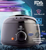 Sciobella Wax Warmer Waxing Kits Professional Hot Wax Warmer Hair Removal Kit for Salon | Facial and Full Body Waxing Kit for Women | Waxing Pot Heating Fast | Wax Bean Improved