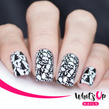 Whats Up Nails - Halloween Stamping Plates 2 pack (B031, B036) Stamping Plates for Nail Art Design