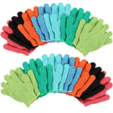 Duufin 14 Pairs Exfoliating Gloves Shower Glove Exfoliator Bath Gloves Body Wash Mitt Scrubbing Glove for Shower, Spa, Massage, Body Scrub, Dead Skin Cell Remover