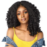 Sensationnel Empress Curls Kinks&Co Synthetic Textured Lace Front Wig - MONEY MAKER (1B Off Black)
