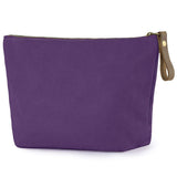 SMRITI Canvas Large Cosmetic Bag Travel Makeup Organizer Pouch Toiletry Bag for Women Portable Daily Storage Organizer Coin Purse Holder Zipper Closure
