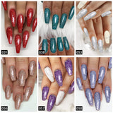 Dipping Nail Powder Colors Set - 10 Glitter Dip Powders Colors Nails Set for Christmas Party Wedding No Nail Lamp Needed for French Nail Manicure Nail Art