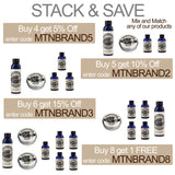 Pre-Shave Oil & Post -Shave Balm Combo by Mountaineer Brand: Soften before and Soothe after shaving (Tea Tree)