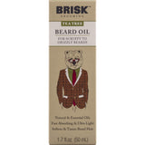 Brisk Grooming Tea Tree Beard Oil, Fast-absorbing Blend of Natural & Essential Oils Softens & Tames for a Beard that Looks & Feels Healthy not Greasy, 1.7 Ounce Bottle w/Dropper
