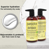 PURA D'OR Biotin Deep Moisturizing Conditioner Thickens, Softens, Smooths, & Moisturizes - For Dry, Frizzy, Damaged Hair: Made w/ Argan Oil, Pumpkin, Rosemary, Honeysuckle, Vitamin E, Men & Women 16oz
