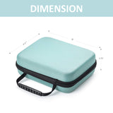 Essential Oil Carrying Case for 5ml, 10ml Bottles Organizer with Foam Insert (Teal)