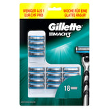 Gillette Mach3 - Men's Razor Blades - Pack of 18