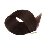 18inch Dark Brown Tape In Hair Extensions Human Hair Tape In Extensions Dark Brown Remy Hair Tape In Extensions 50g 2#