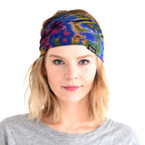 CHARM Tie-Dye Headband Bandana Boho Hippie Retro Flower Psychedelic 60's