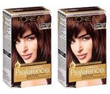 L'Oreal Superior Preference, 4SM Dark Soft Mahogany Brown (Warmer) 1 ea (Pack of 2)