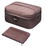 Travel Cosmetic Bag Portable Makeup Bruches Case Waterproof Toiletries Organizer Bag With An Extra Removable Zipper Pouch