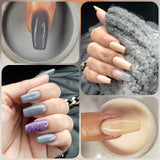 Dip Powder Nail Kit Starter - 8 Glitter Colors of 2-in-1 Nail Powder - Dip Application - No-Chip Shine for 3 Weeks - Strengthens Natural Nails - Fine Consistency, Easy Application
