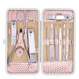 Nail Clippers Set-Stainless Steel Nail Care Kits,Professional Fingernail Clippers Manicure Pedicure Grooming Tools Set with Travel Case