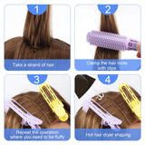 18 Pieces Multicolor Volumizing Hair Root Clips Self Grip Root Hair Clip for Women Naturally Fluffy Hair Styling Curly Tool Roller Wave DIY Hair Curler Fluffy Clamps Rollers