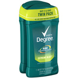 Degree Men Antiperspirant & Deodorant, Extreme Blast, Twin Pack, 2.7oz (Pack of 3)