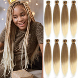 8 Packs Pre-Stretched Braiding Hair 20