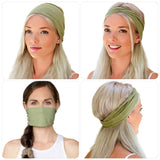 12 Pack Women Headbands Yoga Elastic Hair Bands Solid Color Running Sport Non Slip Sweat Hair Wrap for Girls