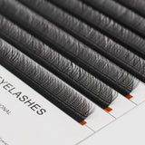 Bodermincer 10 Rows YY Shape D Curl Thickness 0.07mm Hand-woven Faux Mink Eyelashes Japanese-style Mesh Surround Lashes Natural Soft (13mm)