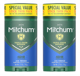 Mitchum Antiperspirant & Deodorant For Men - Invisible Solid - Ice Fresh - Net Wt. 2.7 OZ (76 g) Per Stick - Twin Pack - Pack of 2 Twin Packs