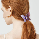 24 Pieces Mini Butterfly Hair Clips Butterfly Hair Claw Clips Colorful No-slip Claw Jaw Hair Clip Clamp for Girls Ladies Women Hair Accessories (Transparent Pattern)