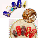 Duufin 6 Boxes Nail Rhinestones and 40 Pots Nail Foils Flakes Nail Paillette Foil Chips Nail Gems Nail Sequins Nail Studs for Nail Art