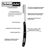 Professional Straight Razors for Men, 2Pc cutthroat straight Razor +100 Shark single edge disposable shaving Blade, Premium Straight Razor Kit for Barber Supplies. A Classic Shavette for hair to beard