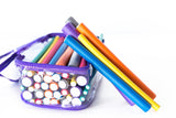 Diane Twist-Flex Rods – Pack of 42 Assorted Hair Rollers for Women and Girls  – Reusable Zip Pouch for Storage - Small, Medium, Large – Purple, Gray, Orange, Blue, Red, Yellow, Green – DTV2
