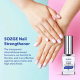 SOZGE Nail Strengthener for Treating Weak, Damaged Nails, Promotes Growth, Use as a Top Coat or Base Coat