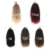 6 Packs Boho Goddess Locs Crochet Hair 18 Inch River Locs Goddess Faux Locs Crochet Hair Wavy Crochet With Curly Hair In Middle And Ends Boho Faux Locs Synthetic Hair Extension (18inch,Tbug)