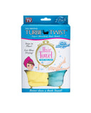 Turbie Twist Microfiber Hair Towel (2 Pack) Yellow-Aqua