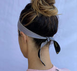 Halo Headband I Sweatband Tie Headband for Both Men and Women No Slip with a Custom Fit