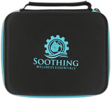 30 Essential Oils Carrying Case for 5ml, 10ml and 15ml Bottles - Hard Shell Exterior Storage Organizer Holds doTerra, Young Living and Endless Others by Soothing Wellness Essentials (Caribbean Blue)
