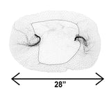 100 Pack Black Thin Nylon Hairnets 28â size. Disposable black hairnets. Protective Hair Nets with Elastic Edge. Stretchable Hairnet Caps for Non-Medical Use. Lightweight, Breathable. Wholesale price.