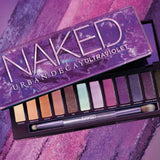 Urban Decay Naked Ultraviolet Eyeshadow Palette, 12 Vivid Neutral Shades with Purple Pop - Ultra-Blendable, Rich Colors with Velvety Texture - Set Includes Mirror & Double-Ended Makeup Brush
