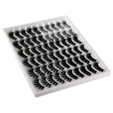 PLEELL 30 Pairs False Eyelashes 6 Styles Mixed Fluffy Lashes 13-19MM Long 3D Volume Dramatic Mink Fake Lashes Pack