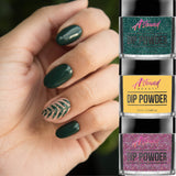 Dip Powder Nail Kit - 10 Dip Powder Colors Refill with Glitter Nail Dip Powder